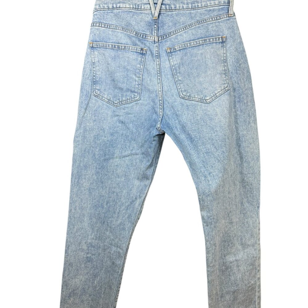 Veronica Beard Jeans Size 29 • High Rise Straight Leg Crop Raw Hem Vintage Wash - Picture 2 of 6